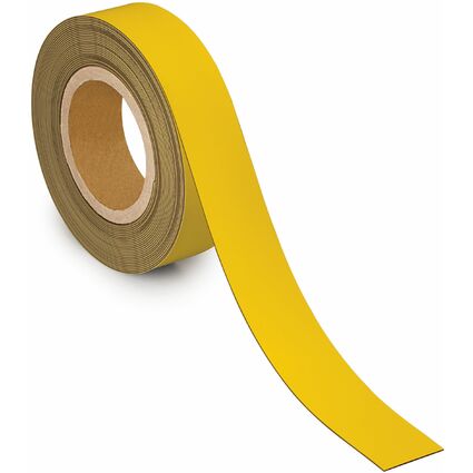 MAUL Ruban magntique, 40 mm x 10 m, paisseur: 1 mm, jaune
