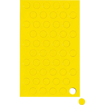 MAUL Symbole magntique cercle, diamtre: 10 mm, jaune