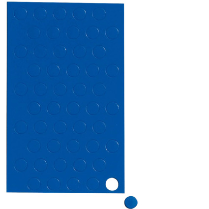 MAUL Symbole magntique cercle, diamtre: 10 mm, bleu