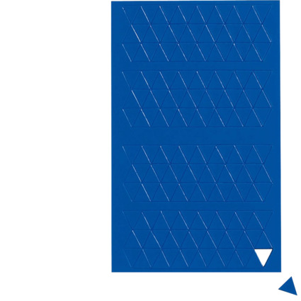 MAUL Sybole magntique triangle, 10 x 10 mm, bleu