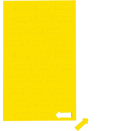 MAUL Symbole magntique flche, 20 x 10 mm, jaune