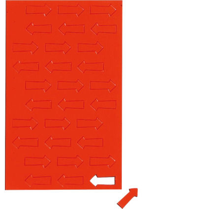 MAUL Symbole magntique flche, 20 x 10 mm, rouge