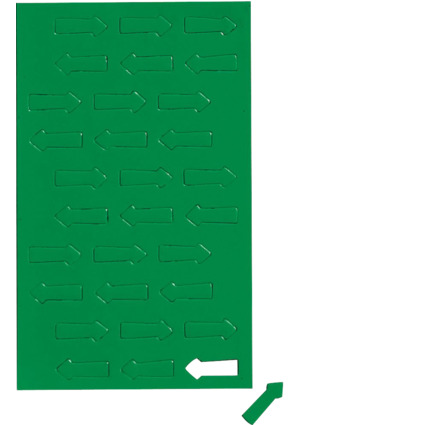 MAUL Symbole magntique flche, 20 x 10 mm, vert