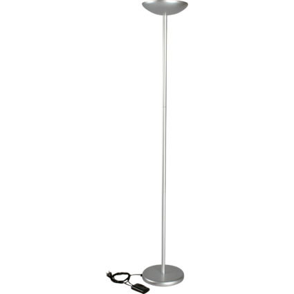 MAUL Lampadaire halogne MAULsky, dimmable, argent