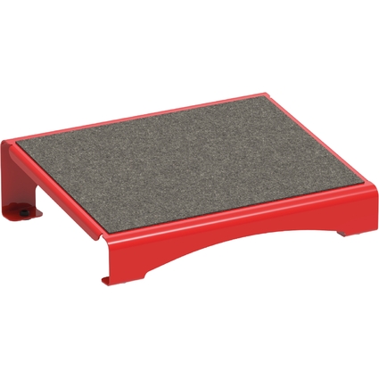 MAUL Repose-pieds MAULflair, mtal, 400 x 300 mm, rouge