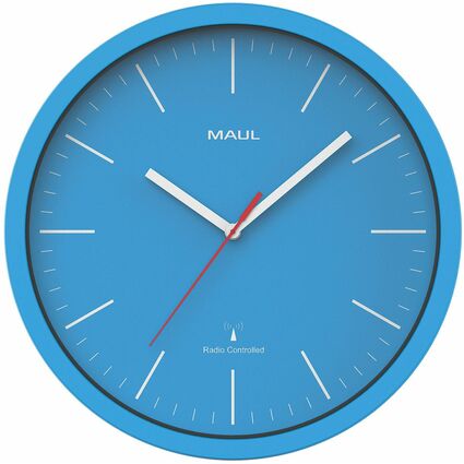 MAUL Horloge murale MAULjumb, diamtre: 305 mm, bleu