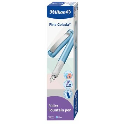 Pelikan Stylo plume Pina Colada, bleu mtallis