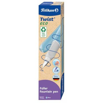 Pelikan Stylo plume Twist eco, bleu