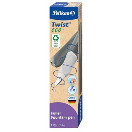 Pelikan Stylo plume Twist eco, gris