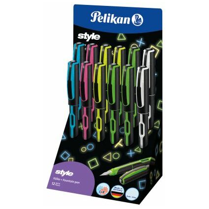 Pelikan Stylo plume style "Neon", prsentoir de comptoir