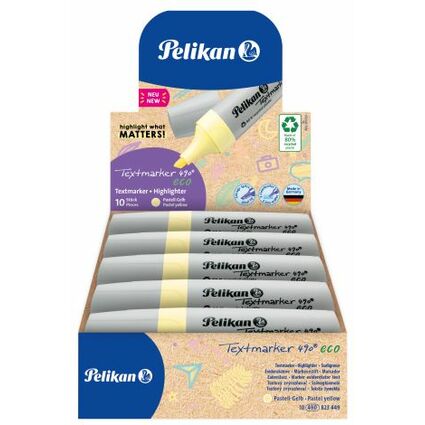 Pelikan Surligneur 490 eco, jaune pastel