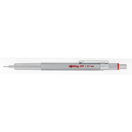 rotring Porte-mines 600, 0,7 mm, argent