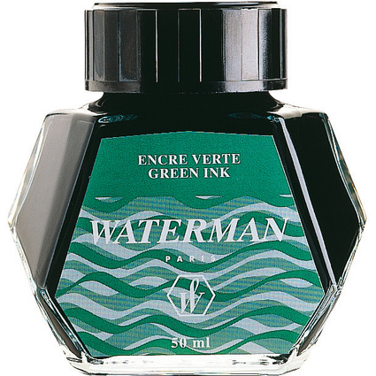 WATERMAN Flacon d'encre, contenu: 50 ml, vert harmonie