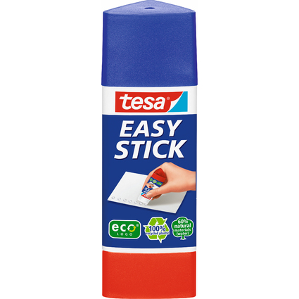 tesa ecoLogo Easy Stick Bton de colle, sans solvant, 12 g
