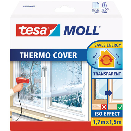 tesa MOLL Thermo Cover Film d'isolation, 1,7 m x 1,5 m