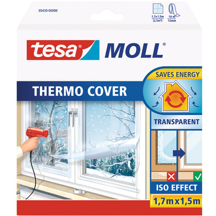 tesa MOLL Film d'isolation THERMO COVER, 1,7 m x 1,5 m