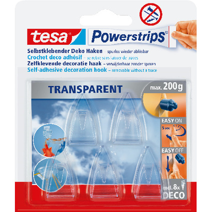 tesa powerstrips CROCHET DECO adhsif, pour max. 0,2 kg