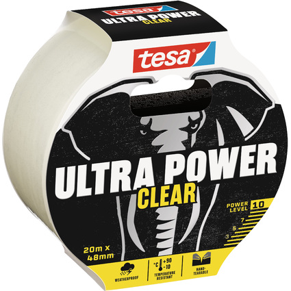 tesa Ruban de rparation ULTRA POWER CLEAR, 48 mm x 20,0 m