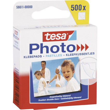 tesa Photo Pastilles adhsives pour photos, blanc, fixation