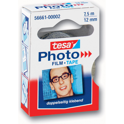 tesa Photo Film, 12 mm x 7,5 m, transparent, paquet recharge