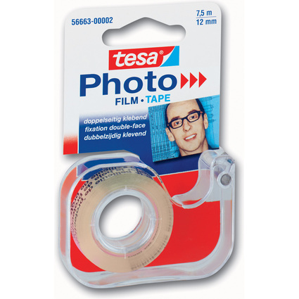 tesa Photo Dvidoir de colle pour photo, film 12 mm x 7,5 m
