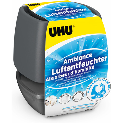 UHU Dshumidificateur Ambiance, 100 g, anthracite
