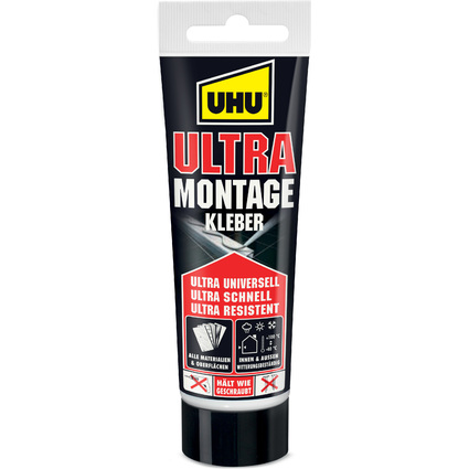 UHU Colle de montage Ultra, sans solvants, tube de 75 g