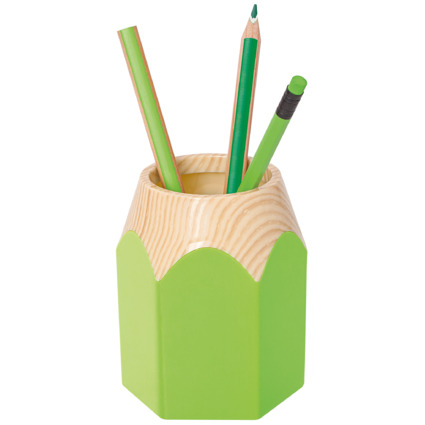 WEDO Pot  crayons "PENCIL", en plastique, vert pomme