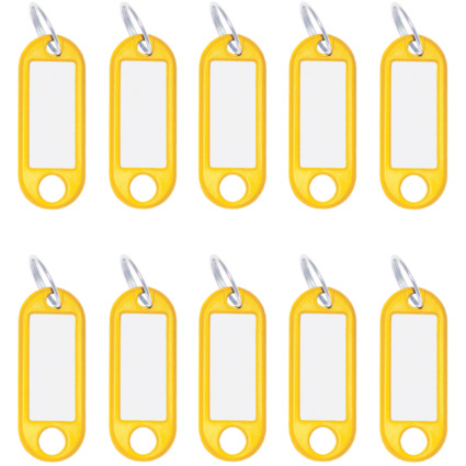 WEDO Porte-cls avec anneau, diamtre: 18 mm, jaune