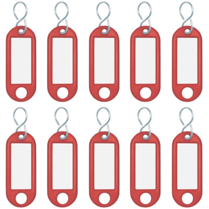 WEDO Porte-cls avec crochet en S, petit paquet, rouge