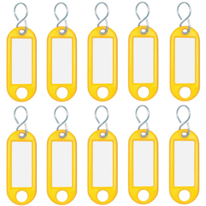 WEDO Porte-cls avec crochet en S, petit paquet, jaune