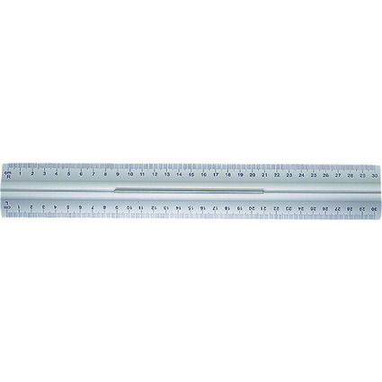 WEDO Rgle, 300 mm, en aluminium, avec poigne