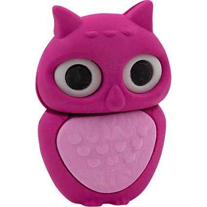 WEDO Gomme en plastique Hibou "LULU", assorti