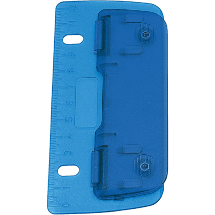 WEDO Perforateur de poche, capacit: 3 feuilles, bleu ICE
