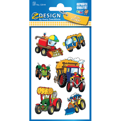AVERY Zweckform Sticker ZDesign Kids "Tracteur"