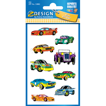 AVERY Zweckform Z-Design sticker "voitures cool"