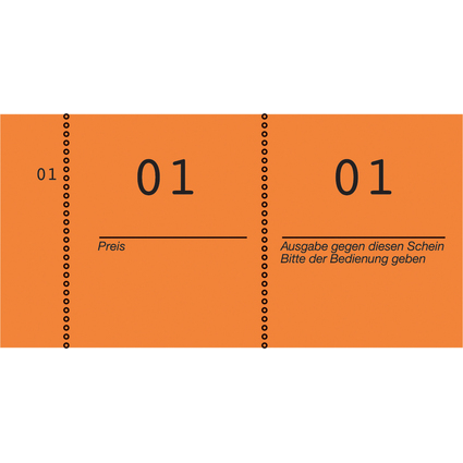 AVERY Zweckform bloc numrot 1 - 1000, 105 x 53 mm, vert