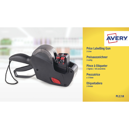AVERY Zweckform Etiqueteuse de prix, 2 lignes, 18 chiffres