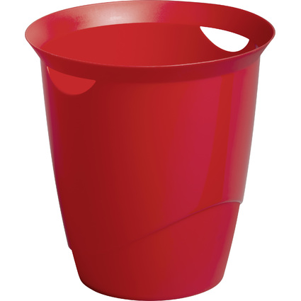 DURABLE Corbeille  papier TREND, 16 litres, rond, rouge