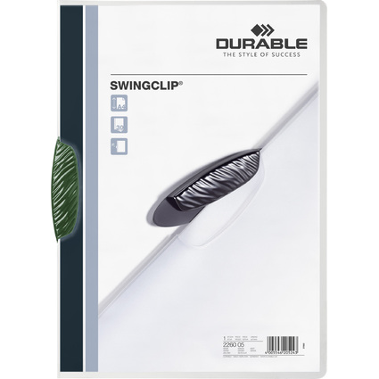 DURABLE Chemise  clip SWINGCLIP, format A4, clip vert