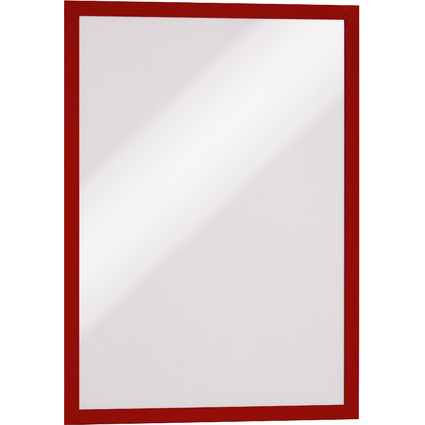 DURABLE Cadre d'affichage magntique DURAFRAME A3 rouge