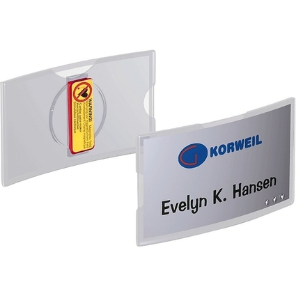 DURABLE Badge KONVEX, avec aimant, 75 x 40 mm