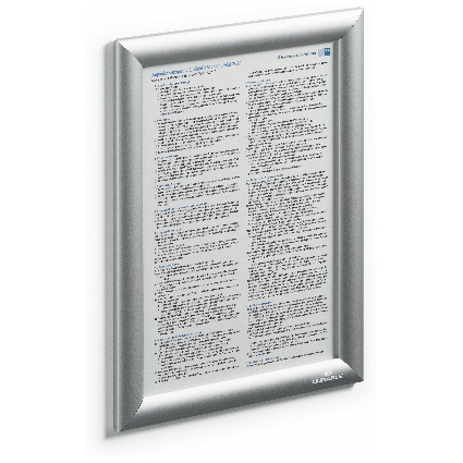 DURABLE Cadre porte-affiche, A4, profil 25 mm, aluminium
