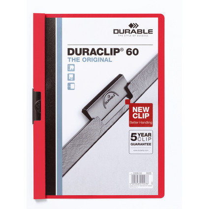 DURABLE Chemise  clip DURACLIP ORIGINAL 60, A4, rouge