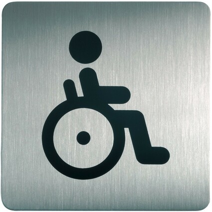DURABLE Pictogramme PICTO "WC Handicaps", carr, en acier