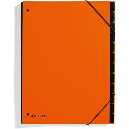 PAGNA Trieur Trend, A4, 10 compartiments, orange