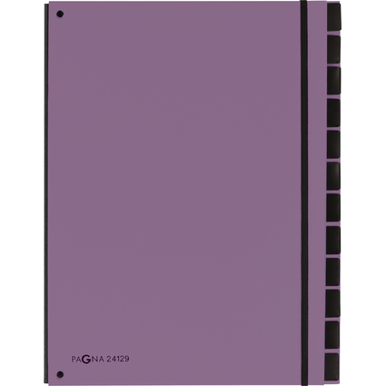 PAGNA Trieur Trend, A4, 12 compartiments, violet