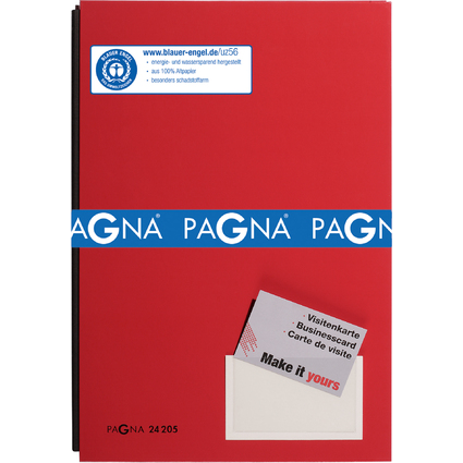 PAGNA parapheur Color, format A4, 20 compartiments, rouge