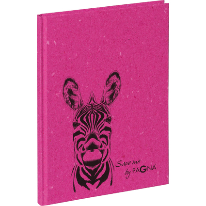 PAGNA Carnet "Panda", A5, 128 pages, pointill, rose fuchsia