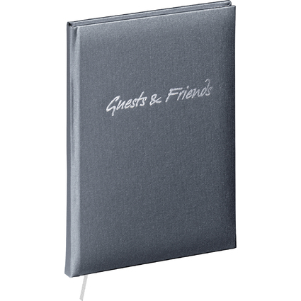 PAGNA Livre d'or "Guests & Friends", anthracite, 144 pages